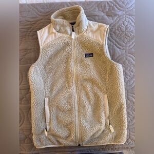 Patagonia Cream Fleece Vest-M